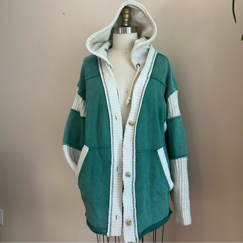 WE THE FREE Chase Cardi in Forest Combo - Picture 3 of 7